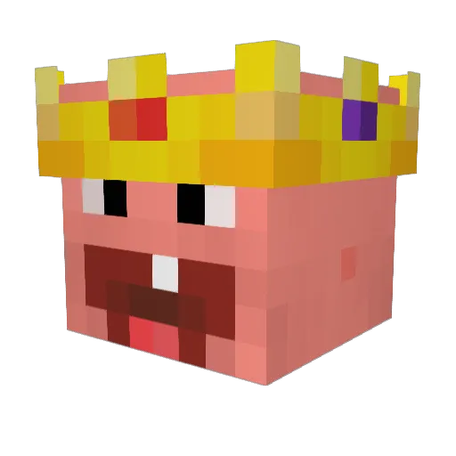 MeesJHH Minecraft avatar head, 3D render