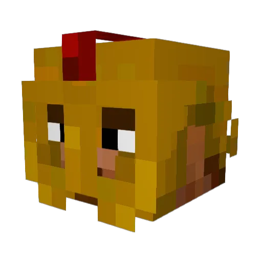 MeesKerss Minecraft avatar head, 3D render