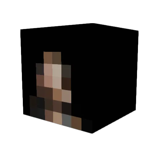 Meesehead Minecraft avatar head, 3D render