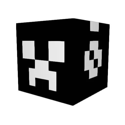 Meeshies Minecraft avatar head, 3D render