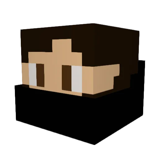 Meeshio Minecraft avatar head, 3D render
