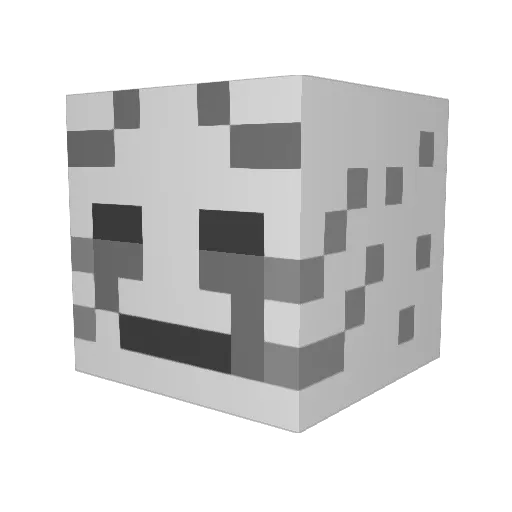MeesterOocher Minecraft avatar head, 3D render