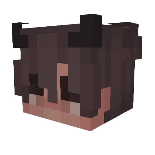 Meester_Keano Minecraft avatar head, 3D render