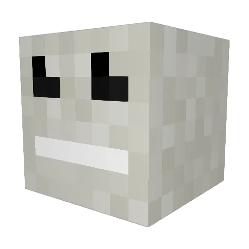 Meestore Minecraft avatar head, 3D render