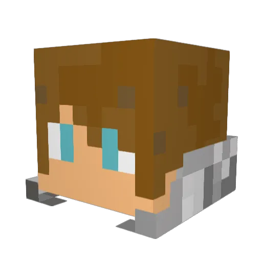MeetYourDoom5 Minecraft avatar head, 3D render