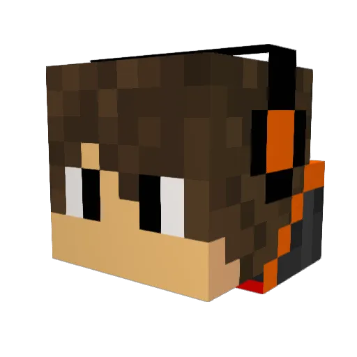 Meet_MikeHawk Minecraft avatar head, 3D render