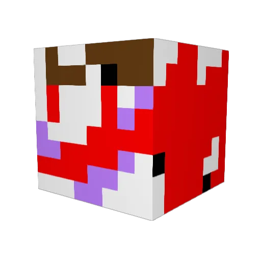 Meetball1 Minecraft avatar head, 3D render