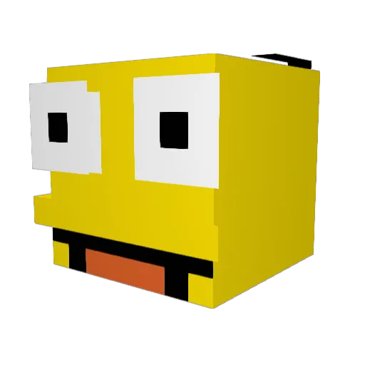 MeetingMoon8555 Minecraft avatar head, 3D render