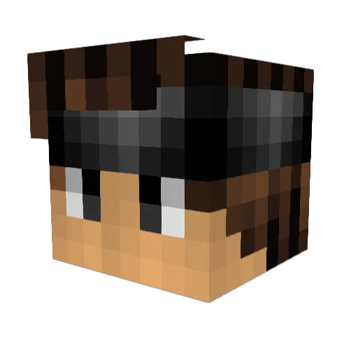 MefistO0 Minecraft avatar head, 3D render