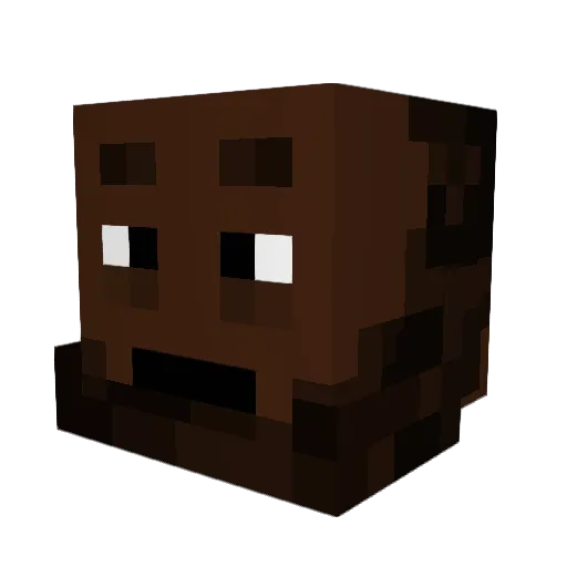 Mefsonek Minecraft avatar head, 3D render