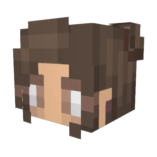 Meg_Gor Minecraft avatar head, 3D render