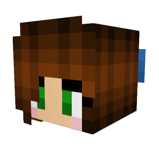 Meg__Wentz Minecraft avatar head, 3D render