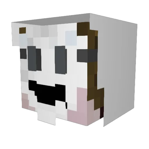 Mega1999 Minecraft avatar head, 3D render