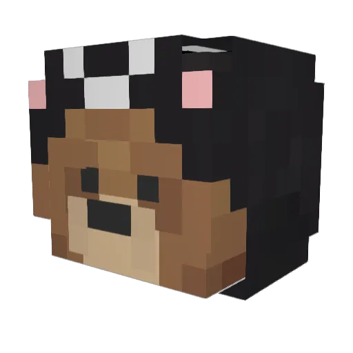 MegaAndi Minecraft avatar head, 3D render