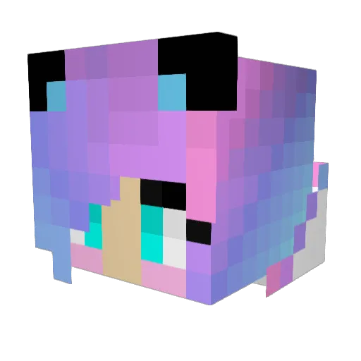 MegaBCluntcher Minecraft avatar head, 3D render