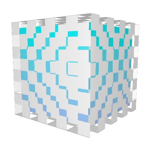 MegaBusiness Minecraft avatar head, 3D render