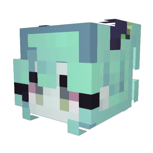 MegaButtGamer Minecraft avatar head, 3D render