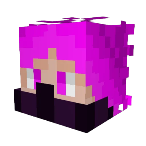 MegaChair Minecraft avatar head, 3D render