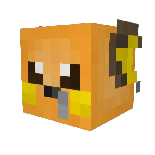 MegaDad73 Minecraft avatar head, 3D render