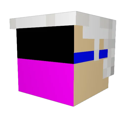 MegaEngineer Minecraft avatar head, 3D render