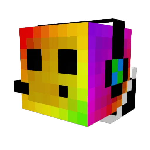MegaFactors69 Minecraft avatar head, 3D render