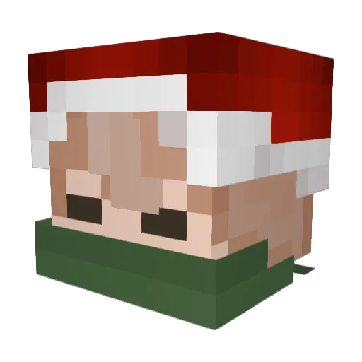 MegaFirePShooter Minecraft avatar head, 3D render