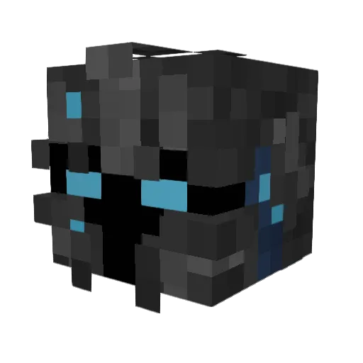 MegaGladiator Minecraft avatar head, 3D render