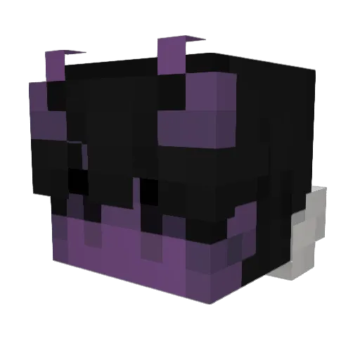 MegaGolurk Minecraft avatar head, 3D render