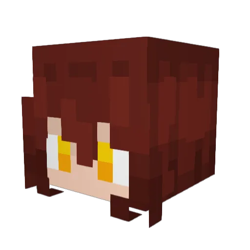 MegaHzOFC Minecraft avatar head, 3D render