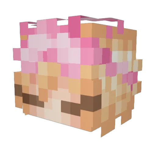 MegaKaboom Minecraft avatar head, 3D render