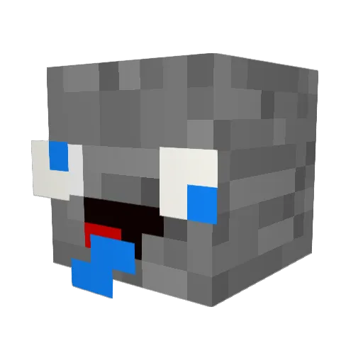 MegaKrasserTyp Minecraft avatar head, 3D render