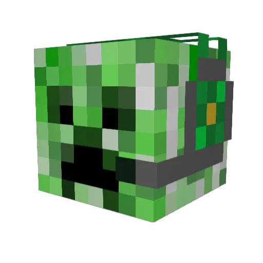 MegaLodon9 Minecraft avatar head, 3D render
