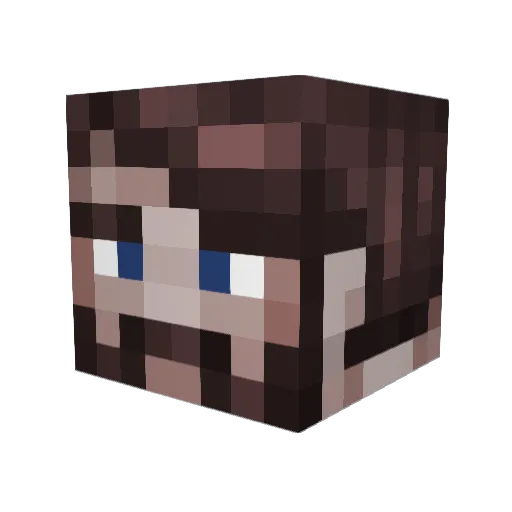 MegaLordJonas Minecraft avatar head, 3D render