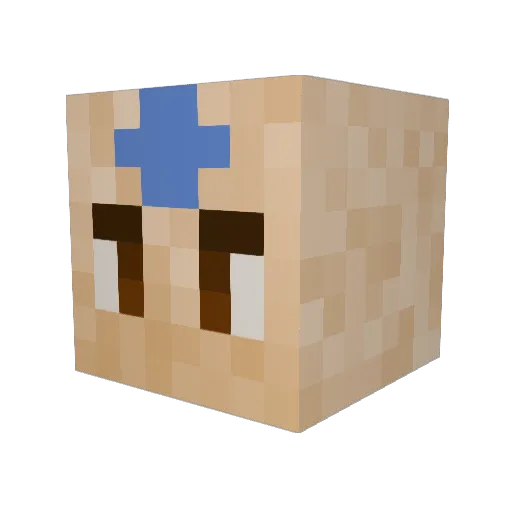 MegaMAC Minecraft avatar head, 3D render