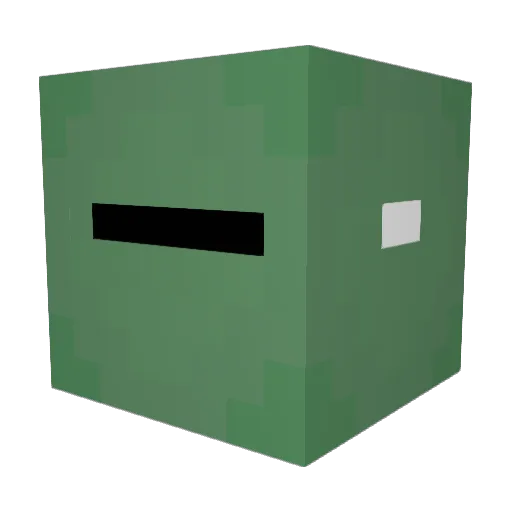MegaMarkel Minecraft avatar head, 3D render