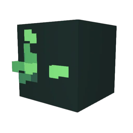 MegaMeal Minecraft avatar head, 3D render