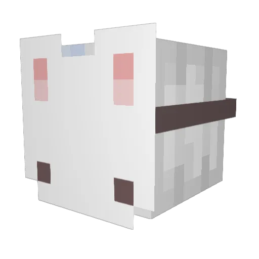 MegaMilk2001 Minecraft avatar head, 3D render