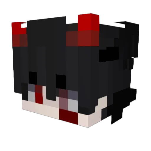 MegaMindMonty Minecraft avatar head, 3D render