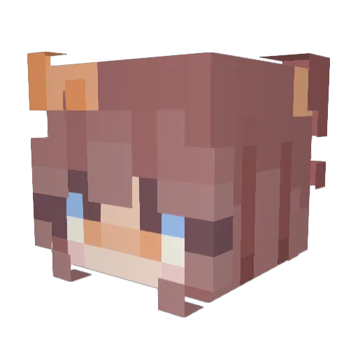 MegaMizerUK Minecraft avatar head, 3D render