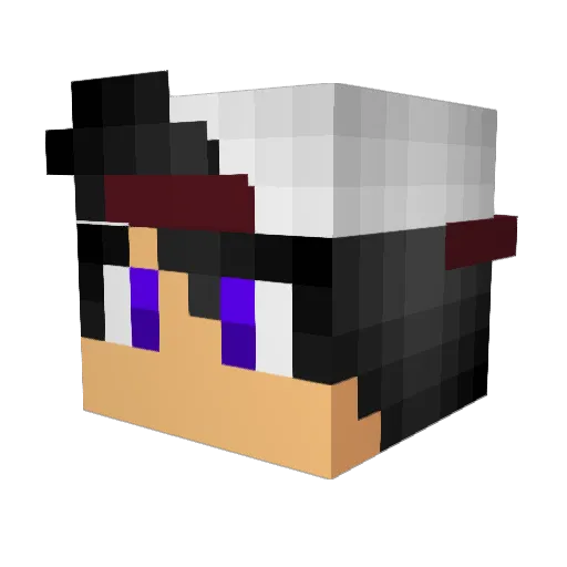 MegaMonkey64 Minecraft avatar head, 3D render