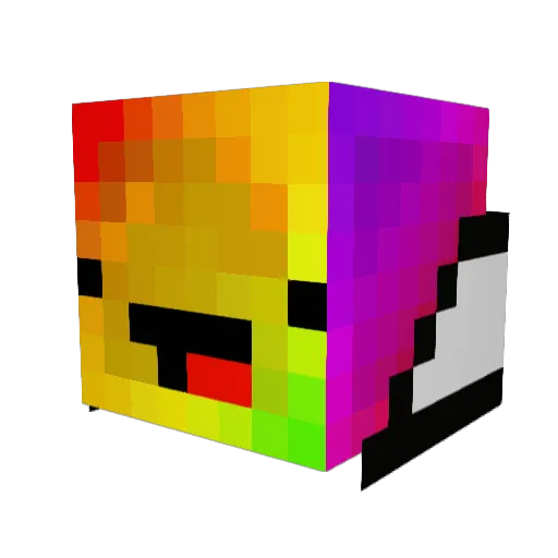 MegaPixel321 Minecraft avatar head, 3D render