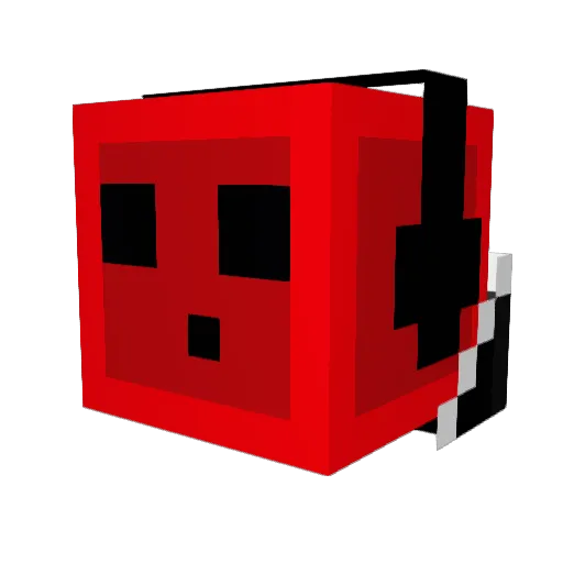 MegaSasso Minecraft avatar head, 3D render