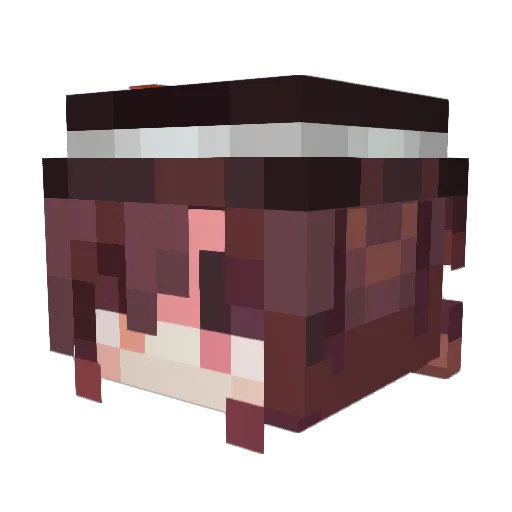 MegaScaryAxel Minecraft avatar head, 3D render