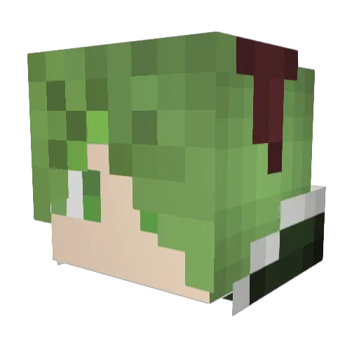 MegaSchlumpF1992 Minecraft avatar head, 3D render