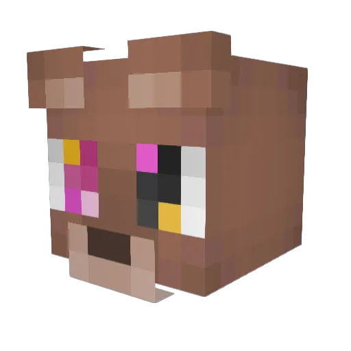 MegaSigma0_0 Minecraft avatar head, 3D render