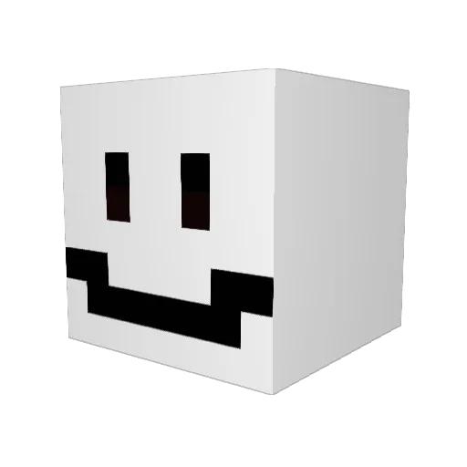 MegaSmiler Minecraft avatar head, 3D render