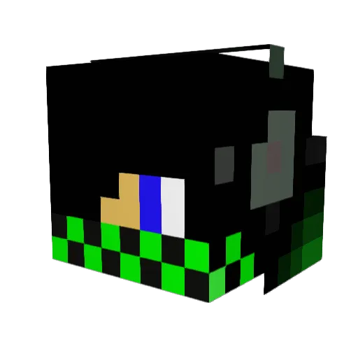 MegaSoap11 Minecraft avatar head, 3D render