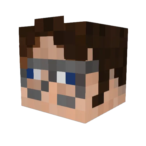 MegaTeckguy Minecraft avatar head, 3D render