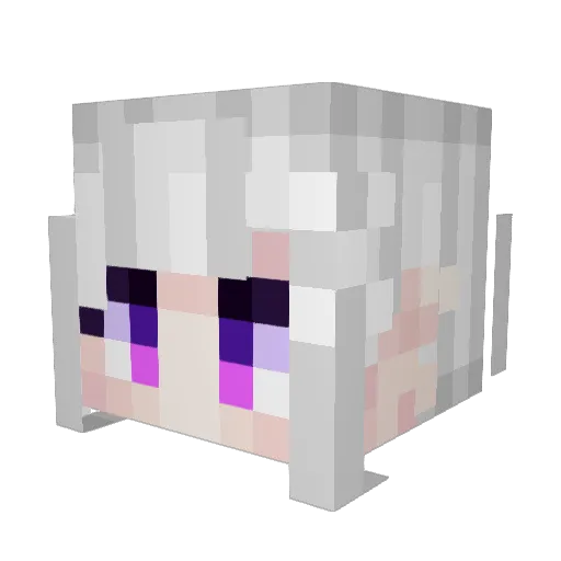 MegaXY7 Minecraft avatar head, 3D render