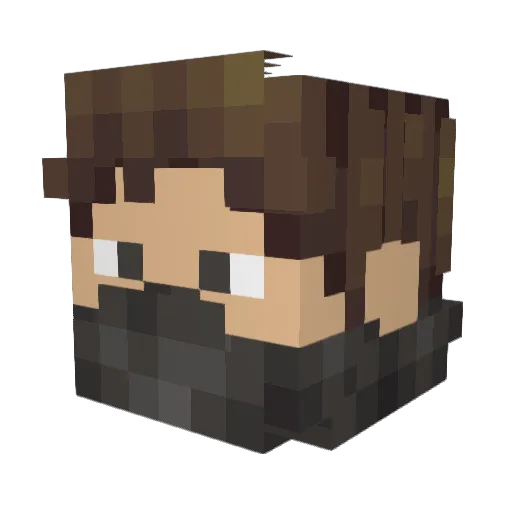 Mega_Blob Minecraft avatar head, 3D render